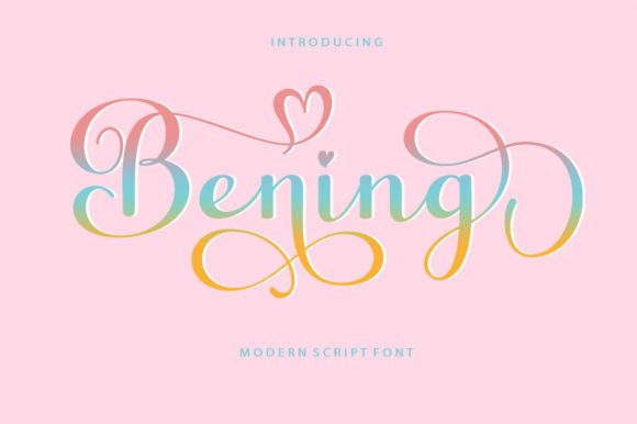 A Modern Script Font for Campaign Creators: Introducing Bening Script