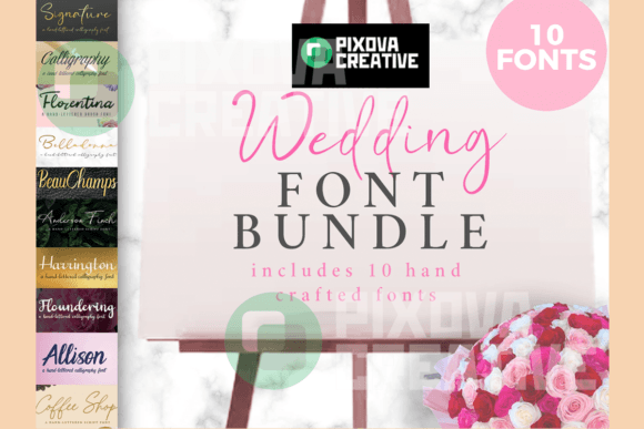 A Wedding Font Collection for Editorial Identity