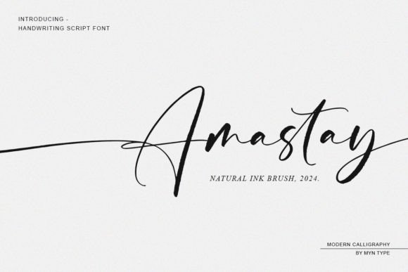 Amastay: A Font for Branding with Elegant Character