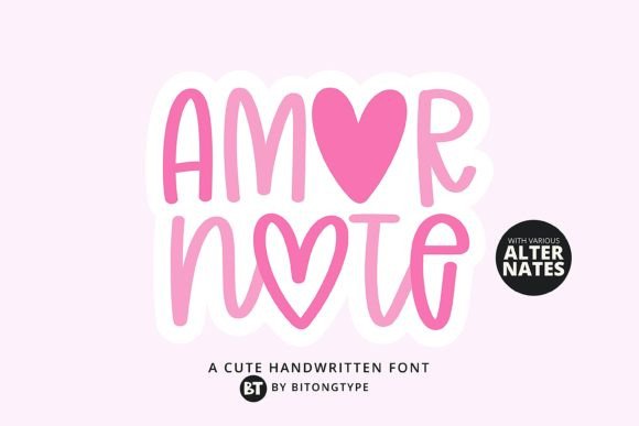 Amor Note: A Crafters Guide to the Perfect Handwritten Font