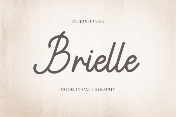 Brielle Script: A Typeface for Refined Branding Projects