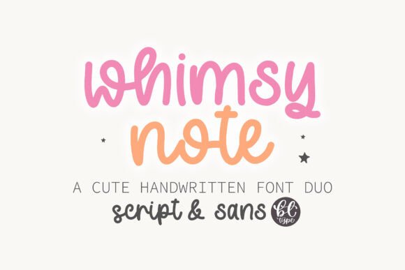Choosing Whimsy Note: A Designer's Real-World Font Story