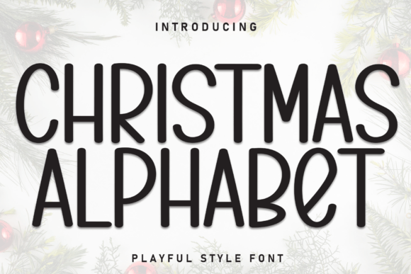 Christmas Alphabet Font: A Slender Handwritten Typeface for Small Business Branding