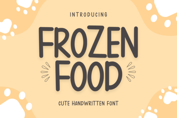 Frozen Food Font: A Handwritten Tool for Your Campaigns