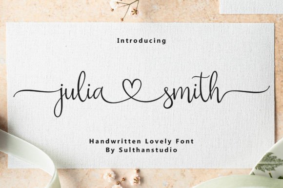 Julia Smith: A Script Font That Adds Elegance to Every Craft