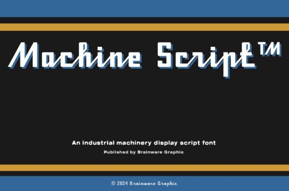 Machine Script: A Digital Design Font with Vintage Charm