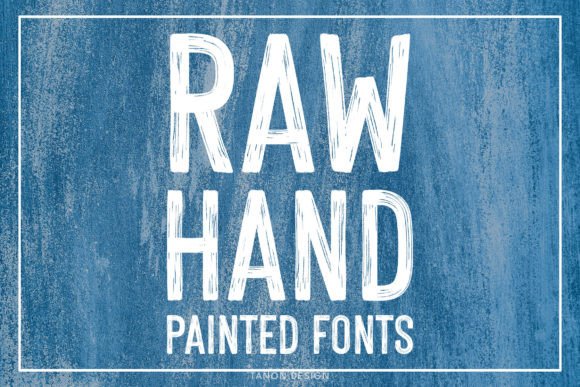 Raw Hand Painted Font: A Bold Brush Font for Your Brand